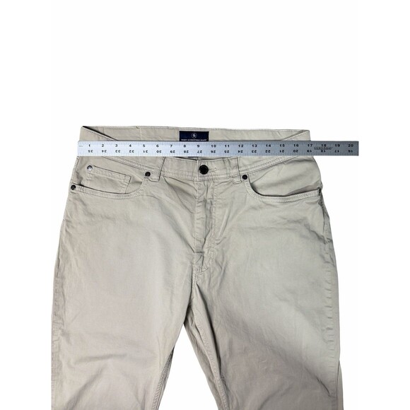 Hart Schaffner Marx Men’s Luxury Performance  Pants Chino Khaki 34x30 Soft - Picture 5 of 13